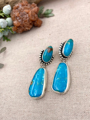 Turquoise Double Drop Earrings