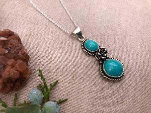 Double Drop Turquoise Pendant