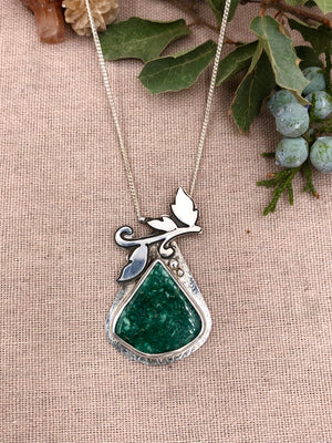 Green Pear Necklace