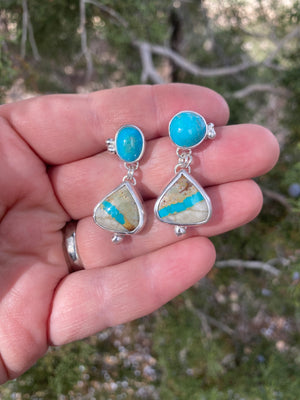 Turquoise Double Drop Earrings