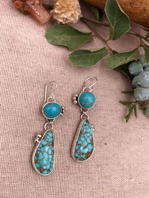Turquoise Double Drop Earrings