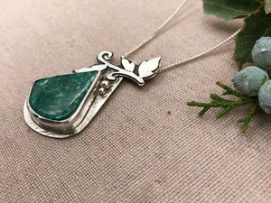 Green Pear Necklace