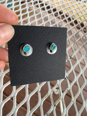 Turquoise Lunar Studs