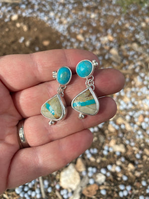 Turquoise Double Drop Earrings