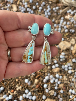Turquoise Double Drop Earrings