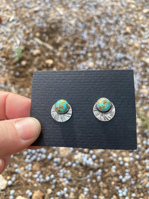 Turquoise Sun Ray Studs