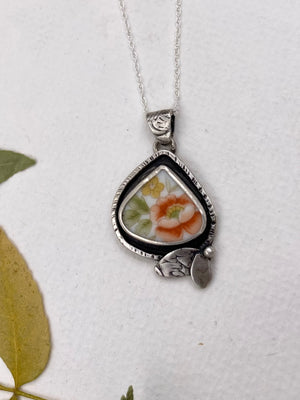 Orange Flora Pendant