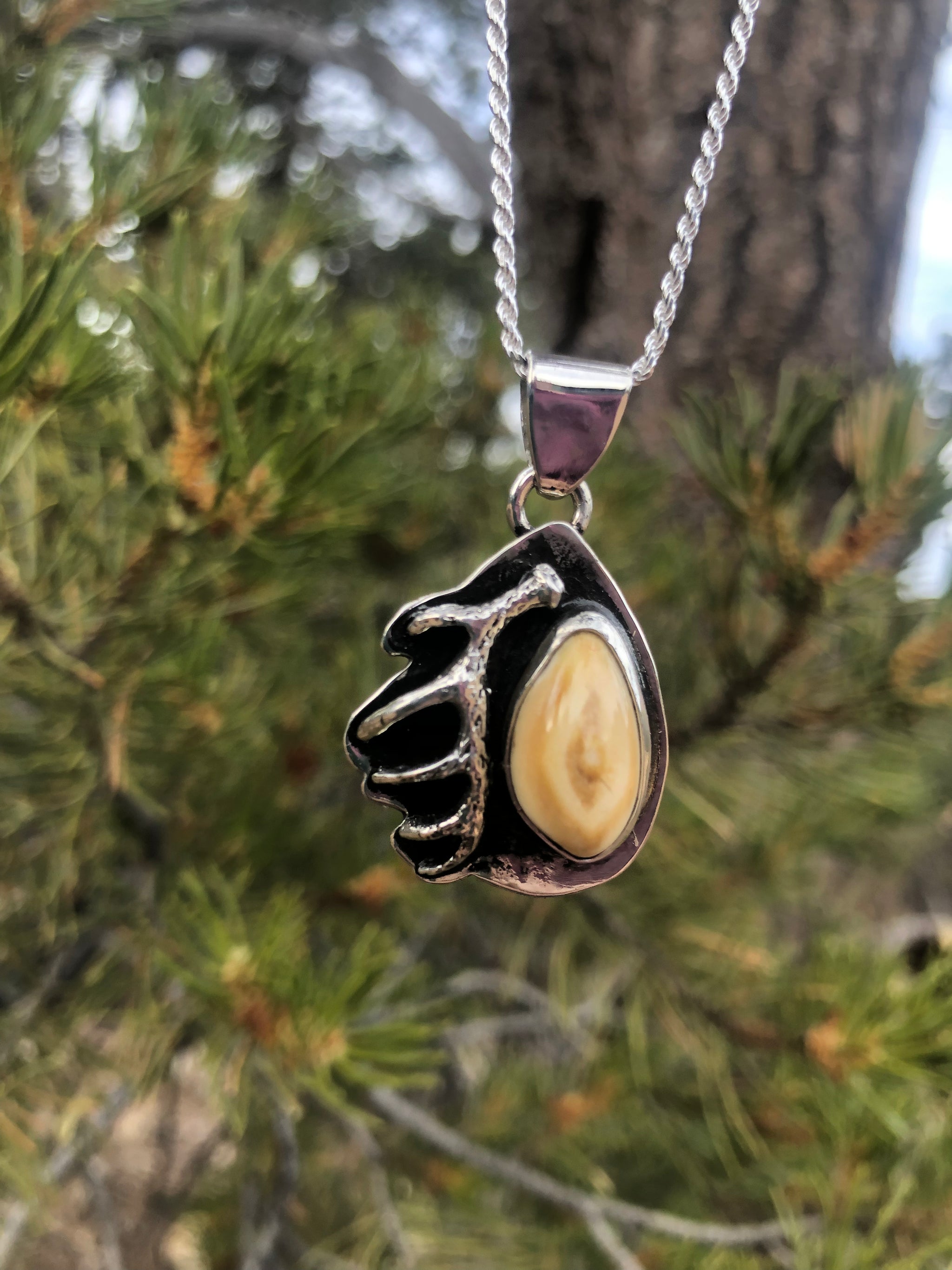 Elk sales tooth pendant