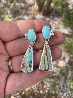 Turquoise Double Drop Earrings