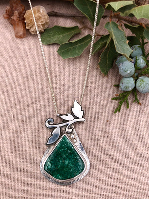 Green Pear Necklace
