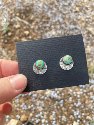 Turquoise Sun Ray Studs