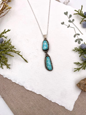 Double Drop Turquoise Pendant