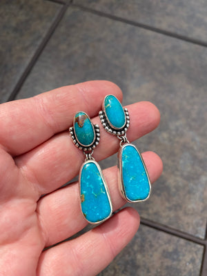 Turquoise Double Drop Earrings