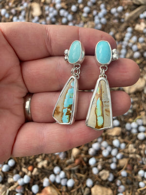 Turquoise Double Drop Earrings
