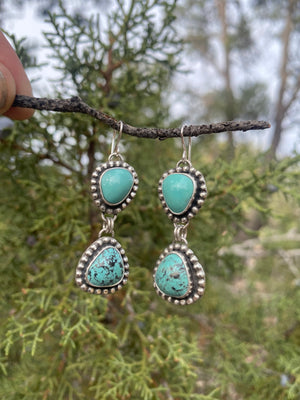 Turquoise Double Drop Earrings