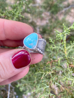 Beaded Turquoise Ring - Size 5 - The Jewelry Shop