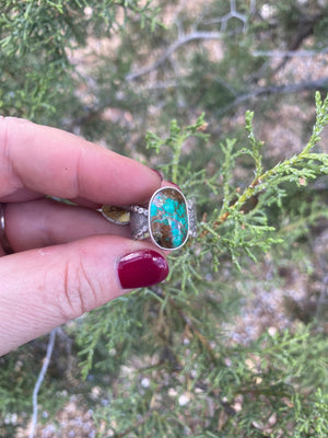 Beaded Turquoise Ring - Size 6 - The Jewelry Shop