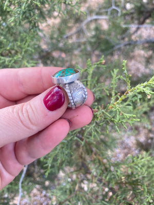 Beaded Turquoise Ring - Size 6 - The Jewelry Shop