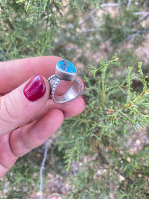 Beaded Turquoise Ring - Size 6 - The Jewelry Shop
