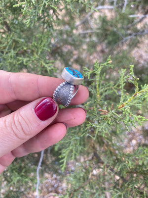 Beaded Turquoise Ring - Size 6 - The Jewelry Shop