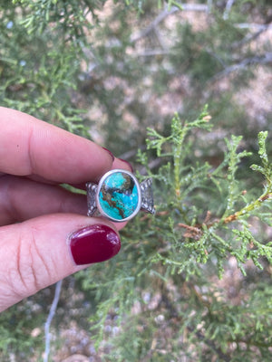 Beaded Turquoise Ring - Size 8 - The Jewelry Shop