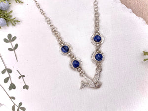 Blue Bird Neclace - handcrafted Necklace in Sterling Silver by The Jewelry Shop, made in Arizona