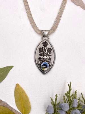 Chickadee Pendant - handcrafted Necklace in Sterling Silver by The Jewelry Shop, made in Arizona
