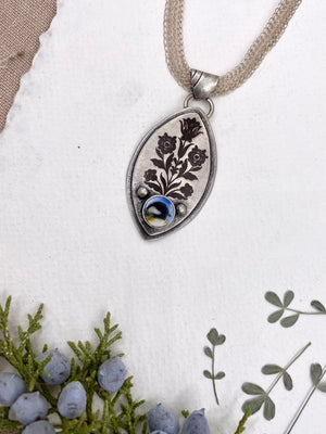 Chickadee Pendant - handcrafted Necklace in Sterling Silver by The Jewelry Shop, made in Arizona