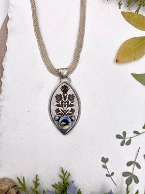 Chickadee Pendant - handcrafted Necklace in Sterling Silver by The Jewelry Shop, made in Arizona