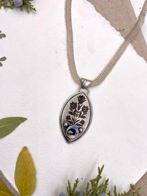 Chickadee Pendant - handcrafted Necklace in Sterling Silver by The Jewelry Shop, made in Arizona