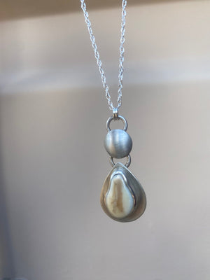 Classic Silver Elk Ivory Pendant - The Jewelry Shop