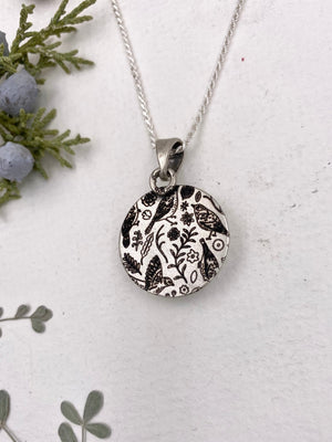 Cobalt Drop Pendant - handcrafted Necklace in Sterling Silver by The Jewelry Shop, made in Arizona