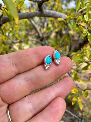 Dainty Turquoise Studs - The Jewelry Shop