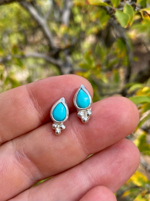 Dainty Turquoise Studs - The Jewelry Shop