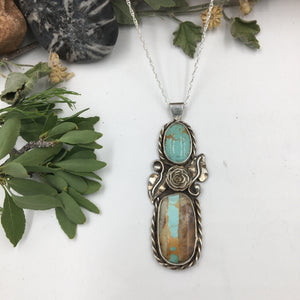 Double Drop Turquoise Pendant