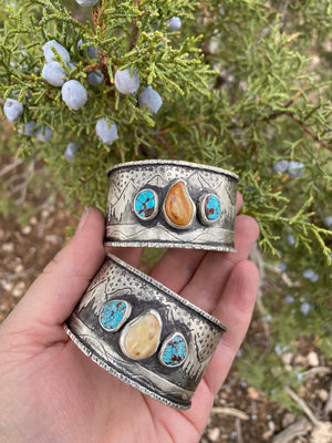 Rocky Mountain Elk Ivory Cuff - handcrafted Elk Ivory in Sterling Silver by The Jewelry Shop, made in Arizona