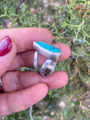 Sage Star Ring - Pilot Mountain Turquoise Size 8 - The Jewelry Shop