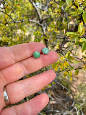 Simple Green Turquoise Studs - The Jewelry Shop