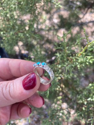Sonoran Stacker Ring - Multi Turquoise and Silver Ring - The Jewelry Shop