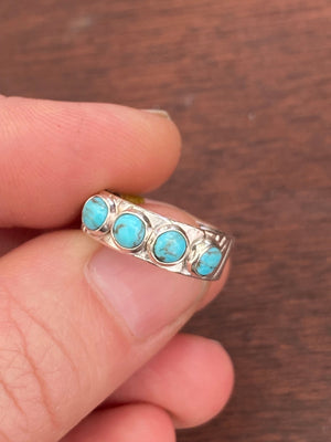 Sonoran Stacker Ring - Multi Turquoise and Silver Ring - The Jewelry Shop