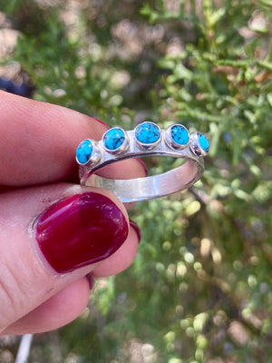 Sonoran Stacker Ring - Multi Turquoise and Silver Ring - The Jewelry Shop