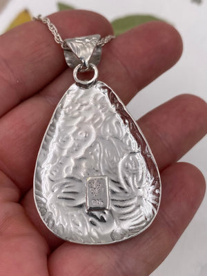 Turquoise Garden Pendant - handcrafted Necklace in Sterling Silver by The Jewelry Shop, made in Arizona