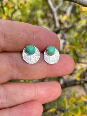 Turquoise Sun Ray Studs - The Jewelry Shop