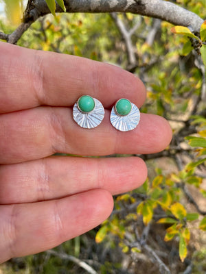 Turquoise Sun Ray Studs - The Jewelry Shop