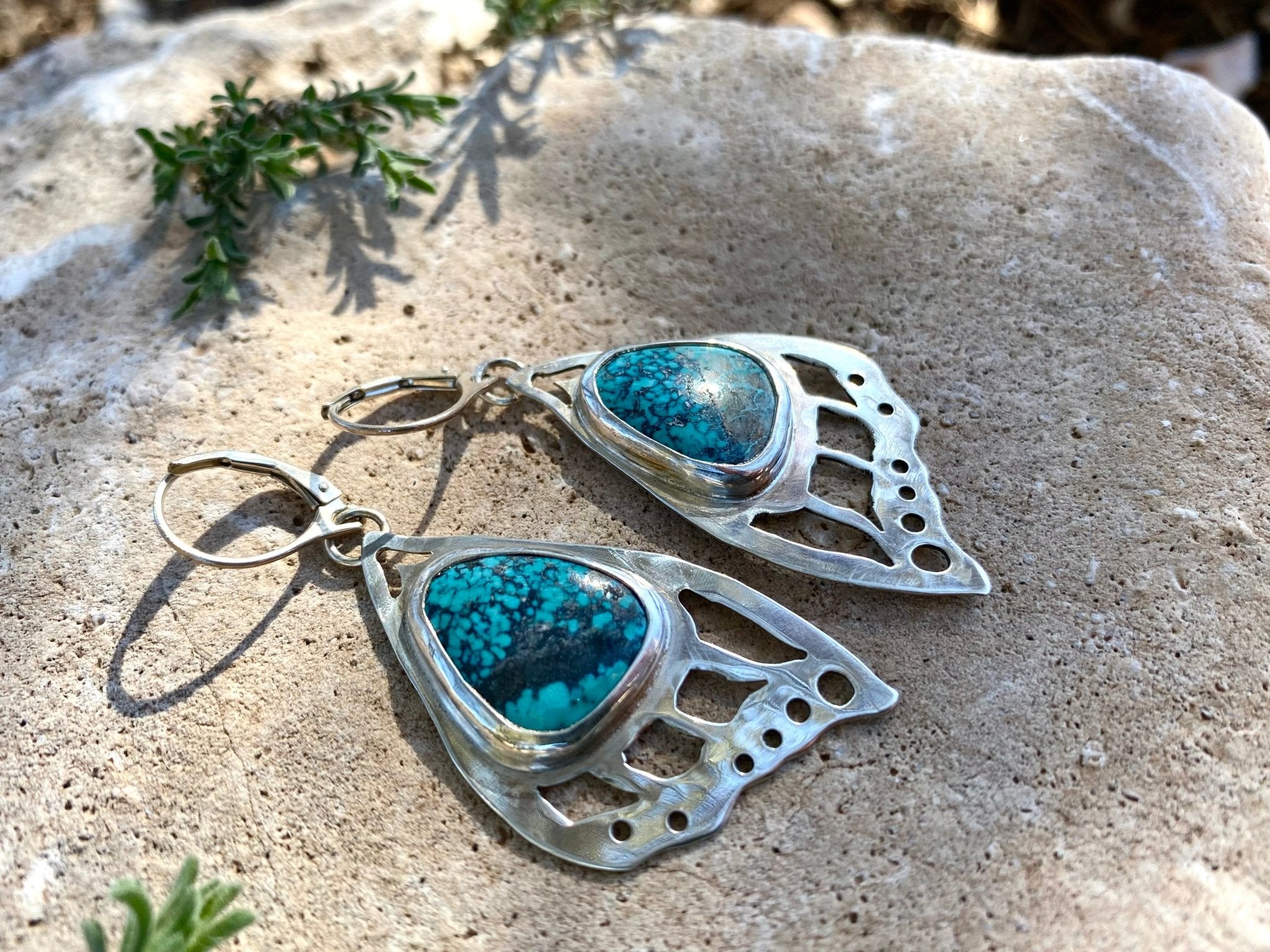 Turquoise Wing Earrings - The Jewelry Shop