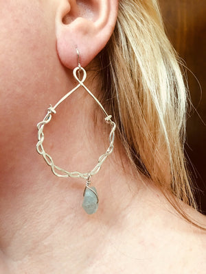 Vine Earrings - handcrafted Earrings in Sterling Silver by The Jewelry Shop, made in Arizona