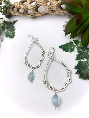 Vine Earrings - handcrafted Earrings in Sterling Silver by The Jewelry Shop, made in Arizona