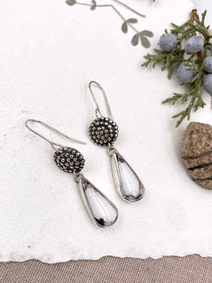 White Buffalo Pincushion Earrings - The Jewelry Shop