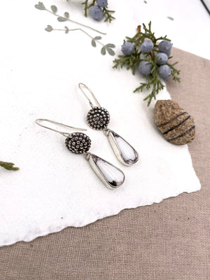 White Buffalo Pincushion Earrings - The Jewelry Shop