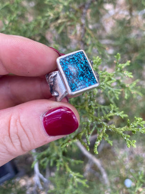 Winding Wilds Ring - Spiderweb Turquoise Size 8 - The Jewelry Shop